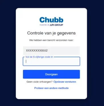 Multi factor verificatie klantportaal